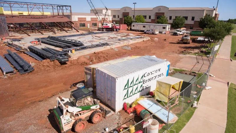 Crossings Christian School commercial concrete project