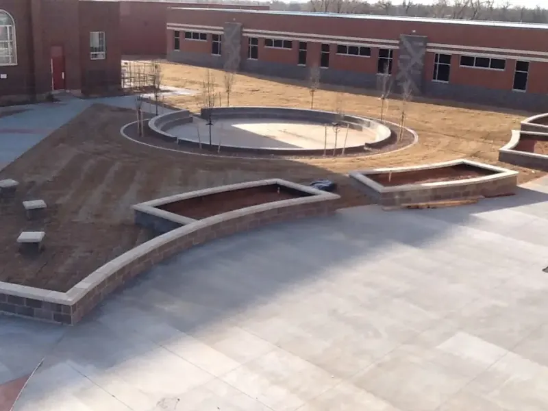 Riverside School Anadarko concrete project